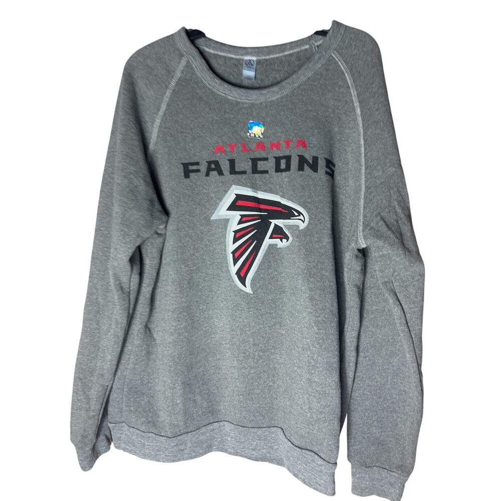 Atlanta Falcons Miller Lite Sponsor Crewneck Sweatshirt XL Gray Alternative NFL